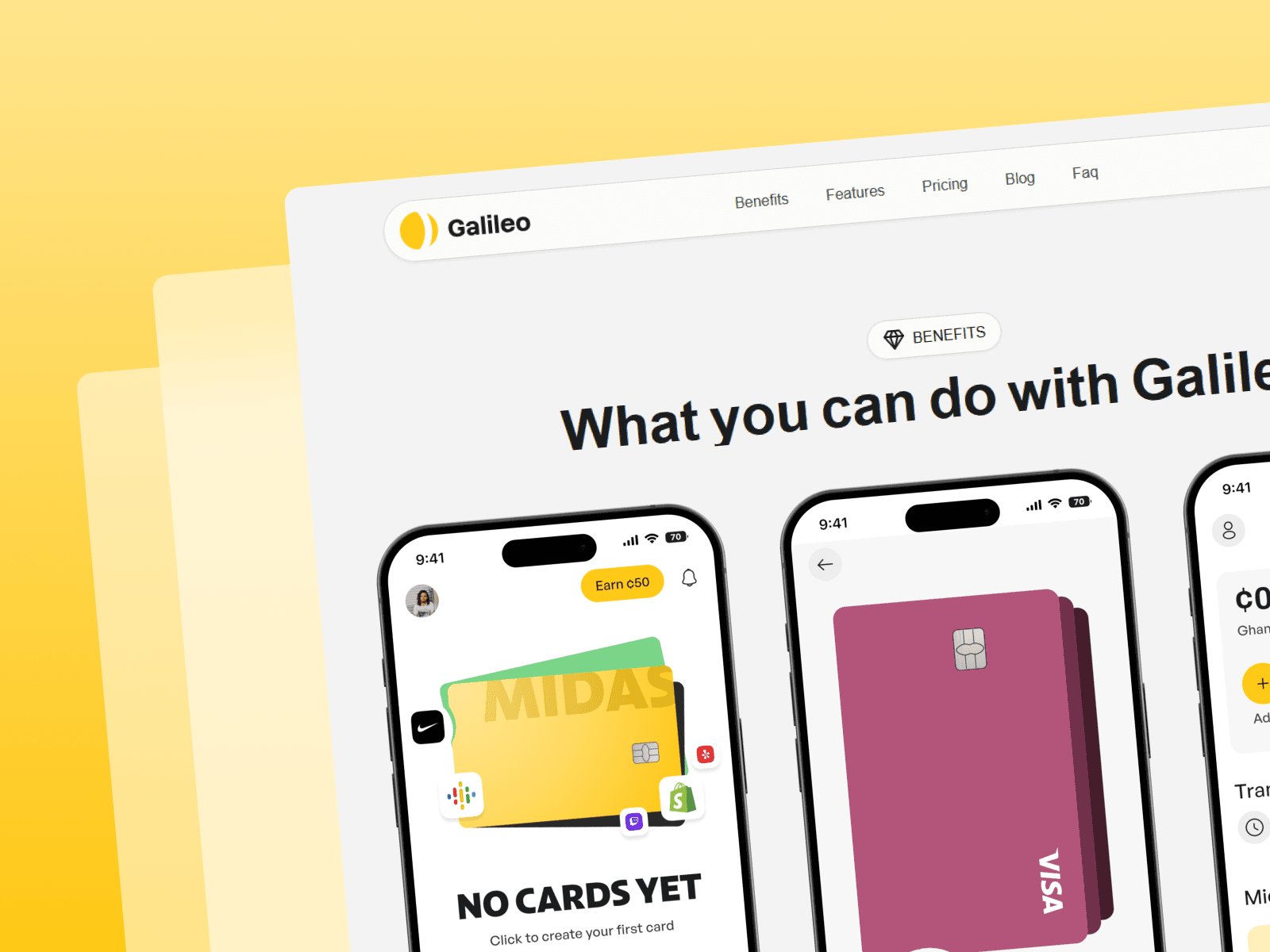 Midas Landing Page